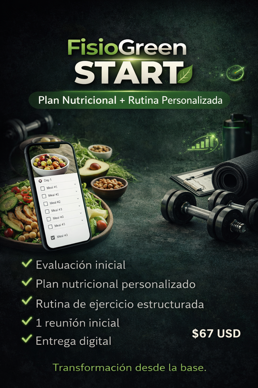 FisioGreen START – Plan Nutricional + Rutina Personalizada